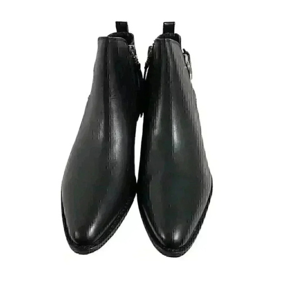 Sam Edelman Neena Black Leather Ankle Booties Sz 8M NWB - Picture 2 of 13